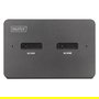 Digitus DA-71546-1 Docking USB-C para M.2 NVMe y SATA SSD con Lector de Tarjetas SD, 10 Gbit/s, USB 3.2 Gen 2, 4 TB, Negro