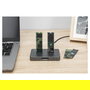 Digitus DA-71546-1 Docking USB-C para M.2 NVMe y SATA SSD con Lector de Tarjetas SD, 10 Gbit/s, USB 3.2 Gen 2, 4 TB, Negro