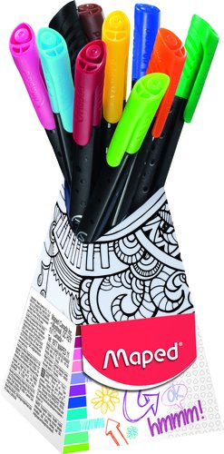 Rotulador Fibra Maped Graph Peps Bote Personalizable De 10 (Colores Surtidos) Rotulador Fibra Maped Graph Peps Bote Personalizable De 10 (Colores Surtidos)