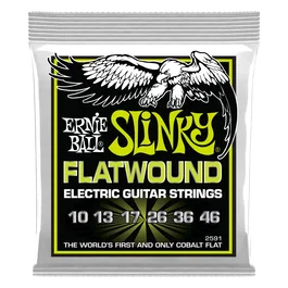 ERNIEBALL Cuerdas Guitarra Eléctrica Entorchado Plano Slinky Regular 10-46