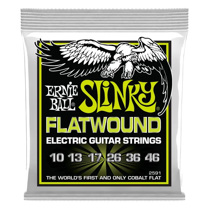 ERNIEBALL Cuerdas Guitarra Eléctrica Entorchado Plano Slinky Regular 10-46