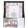 Home Deco Factory Marco de Fotos Mirage con Paspartú Decorado Oriental para 10x15 cm, 16.5x21.5 cm, Negro/Marrón/Beige