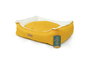 Gloria Cama para Mascotas Alquezar Rectangular Amarilla 70x60 cm - Tejido Suave, Desenfundable y Lavable, Relleno de Silicona Reciclada