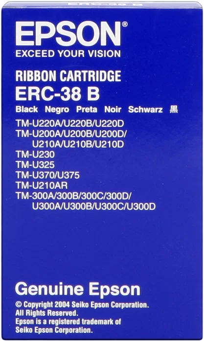 Epson ERC-38 B Cinta de Nylon Negra