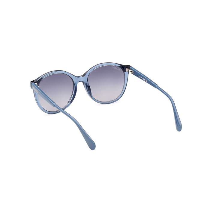 Max & Co Gafas de Sol MO0084 87W Mujer Redondas Turquesa Brillante Azul Degradado Montura Inyectada 140 mm