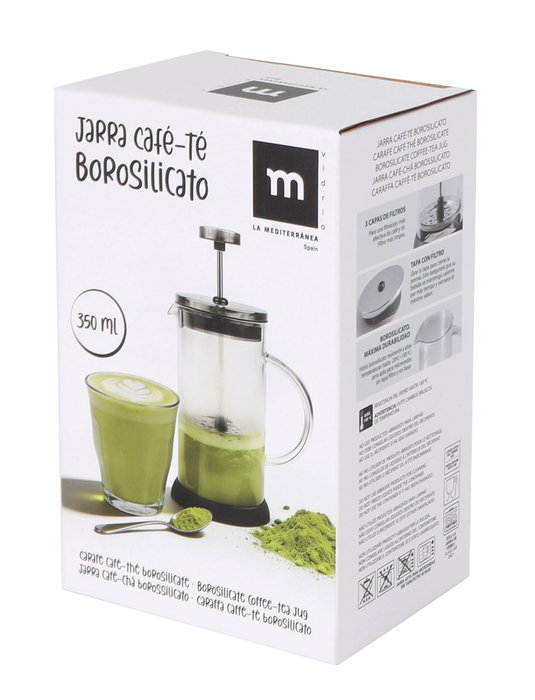 Inde Jarra de Café y Té Boro-Ss 350 ml (Pack de 8 Unidades)