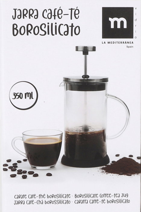 Inde Jarra de Café y Té Boro-Ss 350 ml (Pack de 8 Unidades)