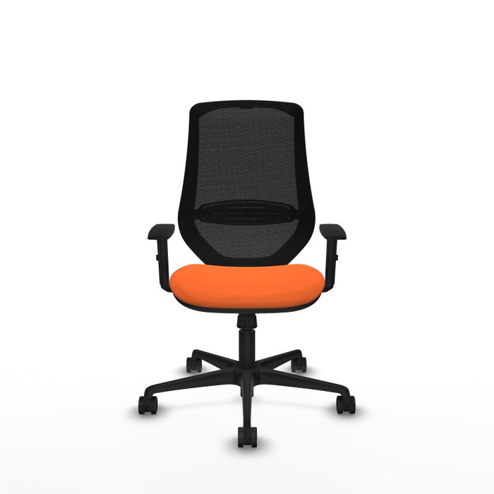 PIQUERAS Y CRESPO Silla de oficina Mardos Naranja con mecanismo Sincro PIQUERAS Y CRESPO Silla de oficina Mardos Naranja con mecanismo Sincro