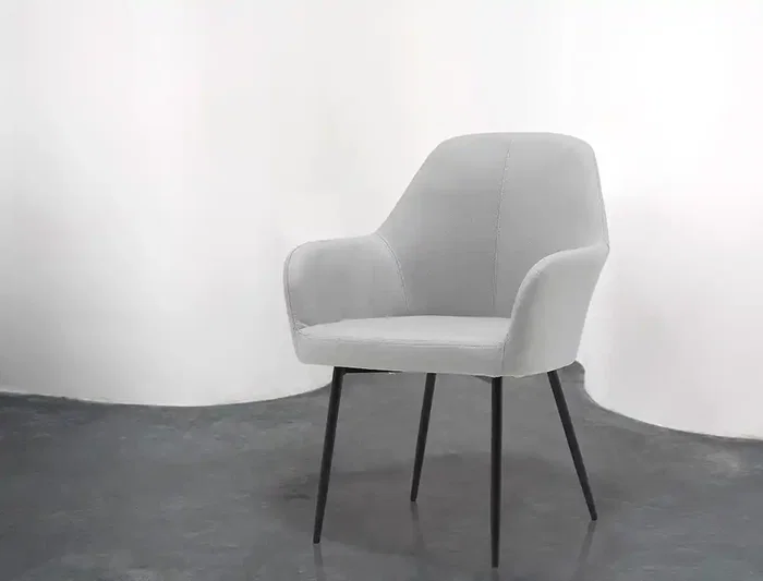 Q-connect Silla Confidente Siemione Base Metálica Color Gris Claro Altura Máx 820 mm Profundidad 580 mm Anchura 570 mm Tapizado en Tela