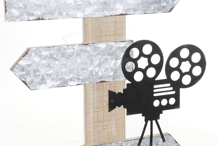 DKD Home Decor Decoración de Pared MDF Cine Surtido de 2 Unidades DKD Home Decor Decoración de Pared MDF Cine Surtido de 2 Unidades