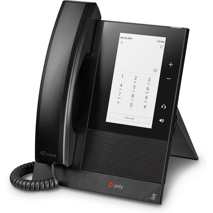 HP Poly CCX 400 Business Media Phone para Microsoft Teams, PoE, Negro