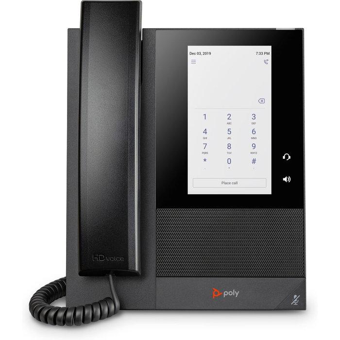 HP Poly CCX 400 Business Media Phone para Microsoft Teams, PoE, Negro