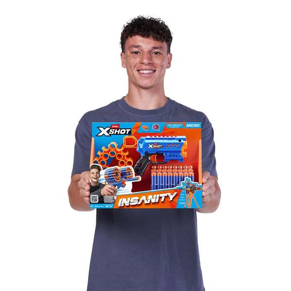 Zuru Pistola X-Shot Insanity Micro 24 Dardos 9,6x15,3x3,3cm