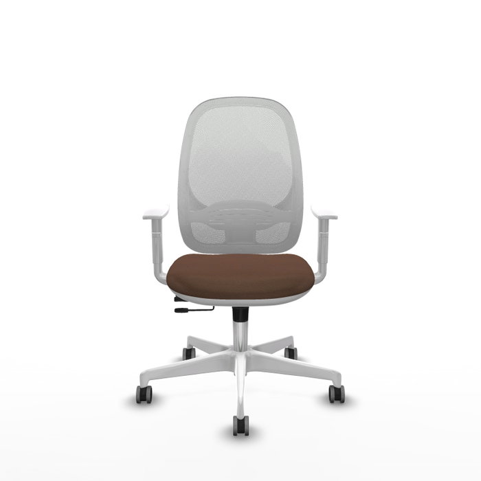 PIQUERAS Y CRESPO Silla de oficina Cilanco con mecanismo Sincro/Traslack, Marrón y Blanco PIQUERAS Y CRESPO Silla de oficina Cilanco con mecanismo Sincro/Traslack, Marrón y Blanco