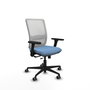 PIQUERAS Y CRESPO Silla de oficina Haches Azul cielo/Blanco con mecanismo Sincro/Traslack