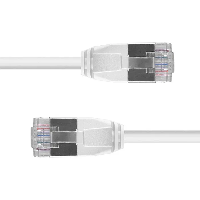 Lindy Cable de red Cat6a U/FTP Ultra Slim Gris 1 m
