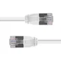 Lindy Cable de red Cat6a U/FTP Ultra Slim Gris 1 m