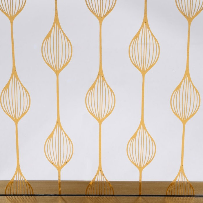 Bandeja de Aperitivos Dorado PVC Cristal 45 x 31 x 4,2 cm (2 Unidades)