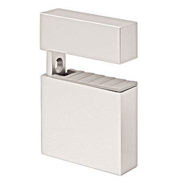 HERRAJES ALK Soporte Estante Mural Lidia Abs Acabado Cromo Mate Regulable 7-37mm