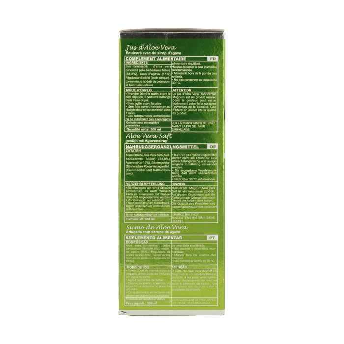 MARNYS Jugo de Aloe Vera y Agave 500ml