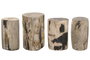 DKD Home Decor Mesita Auxiliar Fosil Madera Surtida