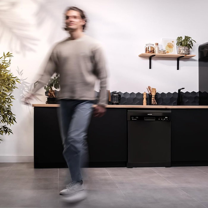 Cecotec Lavavajillas Bolero Aguazero 6500 15 cubiertos 6 programas Clase C Antracita