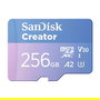 Sandisk Creator MicroSD 256GB Clase 10 UHS-I 190MB/s Lectura 130MB/s Escritura Tarjeta de Memoria