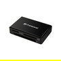 Transcend RDF8 Lector de Tarjetas USB 3.1 Gen 1 para CF, MicroSD, SD, SDHC, SDXC, Negro