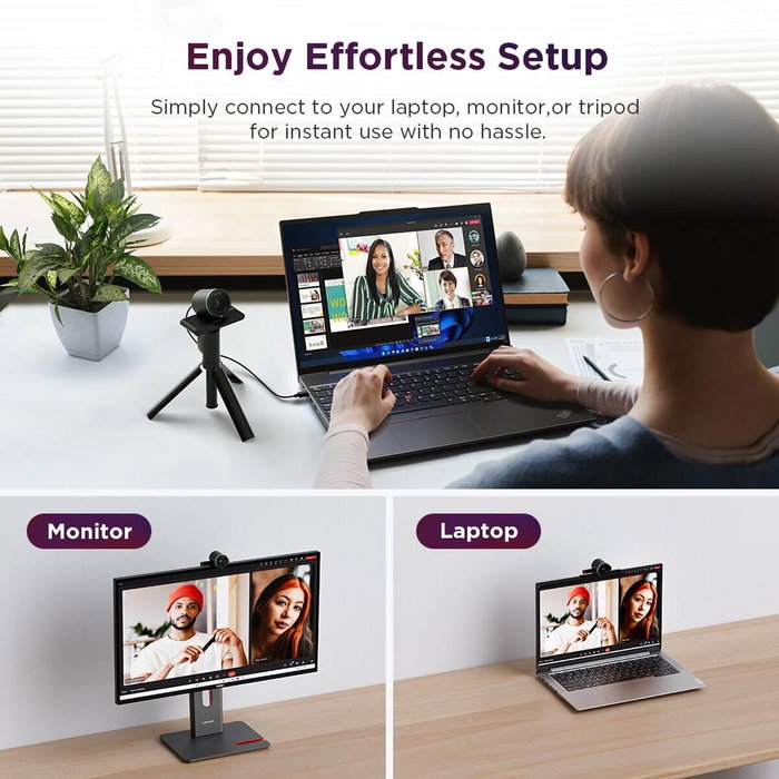 Lenovo Webcam QHD 4XC1Q25245 Negro