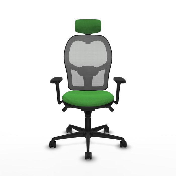 PIQUERAS Y CRESPO Silla de oficina Jorquera con mecanismo Sincro, Verde y Gris