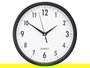 Giftdecor Reloj Redondo Negro de Plástico y Vidrio 25 x 25 x 5 cm (Set de 12)