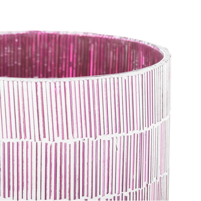Ixia Portavelas Rosa Cristal Decoración 13 x 13 x 20 cm Ixia Portavelas Rosa Cristal Decoración 13 x 13 x 20 cm