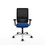 PIQUERAS Y CRESPO Silla de oficina Zulema con mecanismo Sincro, Azul y Negro