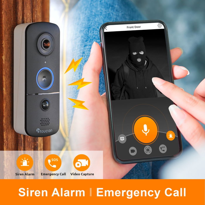 Toucan Timbre con Vídeo Inalámbrico con Timbre V3