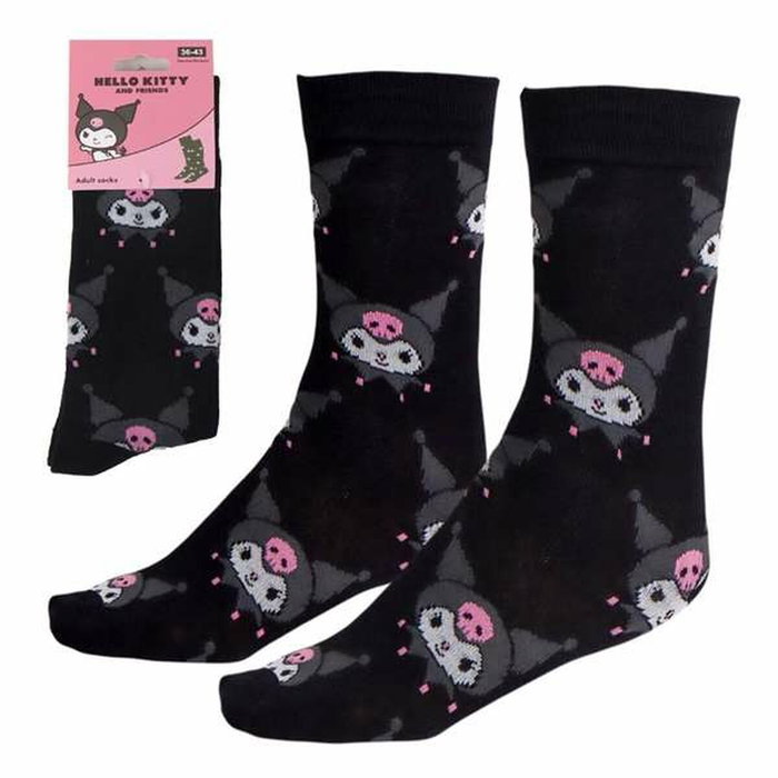 Cerdá Calcetines Hello Kitty Kuromi Negro Talla 36-43