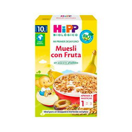 HIPP Muesli Frutas Bio 200gr para Bebés a partir de 10 Meses con Cereales Integrales y Frutas