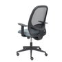 PIQUERAS Y CRESPO Silla Cilanco con Mecanismo Sincro, Malla Negra y Asiento Gris