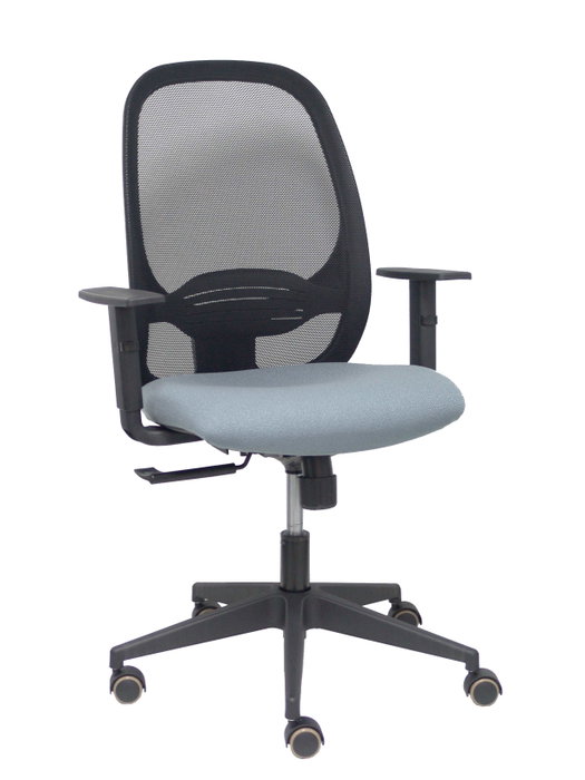 PIQUERAS Y CRESPO Silla Cilanco con Mecanismo Sincro, Malla Negra y Asiento Gris PIQUERAS Y CRESPO Silla Cilanco con Mecanismo Sincro, Malla Negra y Asiento Gris