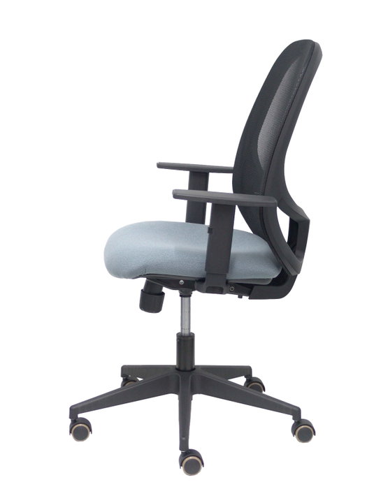 PIQUERAS Y CRESPO Silla Cilanco con Mecanismo Sincro, Malla Negra y Asiento Gris PIQUERAS Y CRESPO Silla Cilanco con Mecanismo Sincro, Malla Negra y Asiento Gris