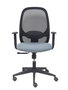 PIQUERAS Y CRESPO Silla Cilanco con Mecanismo Sincro, Malla Negra y Asiento Gris