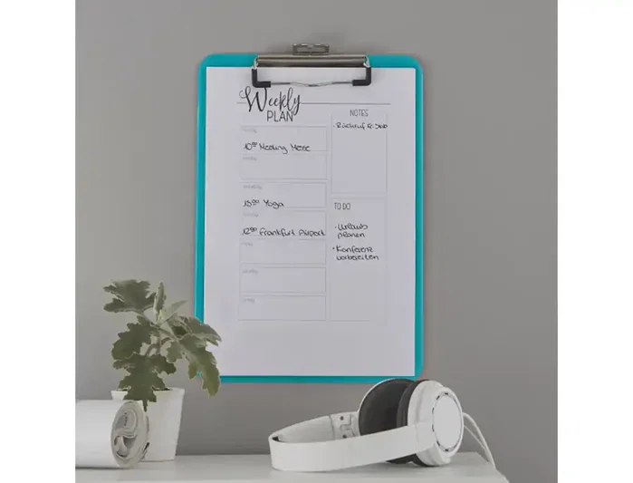 Leitz Wow Carpeta con Pinza Portablocs DIN A4 Turquesa Metalizado Leitz Wow Carpeta con Pinza Portablocs DIN A4 Turquesa Metalizado