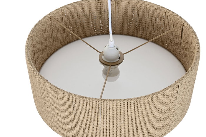 DKD Home Decor Lampara Techo Urban Marron 40 x 15.5 x 40 cm Cuerda Pp E27 DKD Home Decor Lampara Techo Urban Marron 40 x 15.5 x 40 cm Cuerda Pp E27