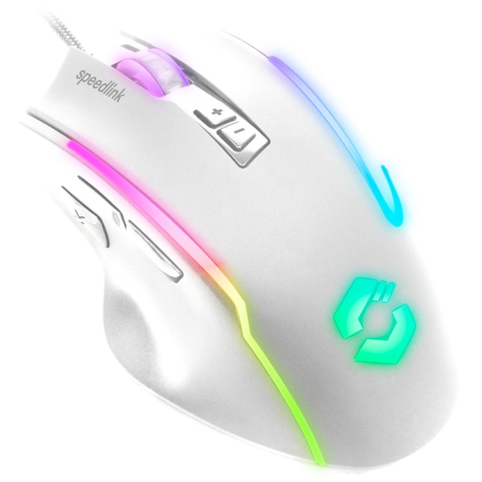Speedlink DECUS NX RGB Gaming Mouse, Blanco