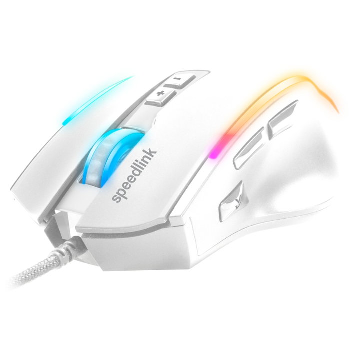 Speedlink DECUS NX RGB Gaming Mouse, Blanco