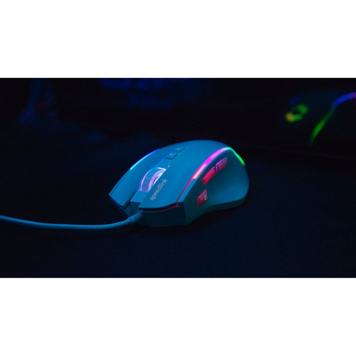 Speedlink DECUS NX RGB Gaming Mouse, Blanco