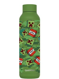 QUOKKA Botella Termo Minecraft Camouflage Acero Inoxidable Olive Green 630 ml