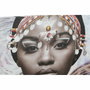 DKD Home Decor Set de 3 Cuadros de Lienzo y MDF Temática Africana Multicolor