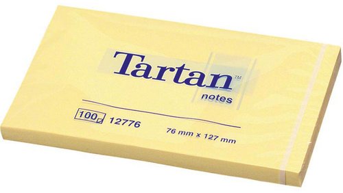 Notas Adhesivas Tartan 100H 127X76 (Set de 12)