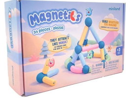 MINILAND Juego Magnetics 34 Piezas