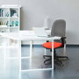 PIQUERAS Y CRESPO Silla de oficina Cilanco con mecanismo Sincro/Traslack, Morado y Gris